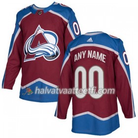 Miesten NHL Colorado Avalanche Custom Adidas 2017-2018 Burgundy Punainen Authentic